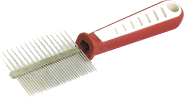 Comb Metal With Handle Double Sided