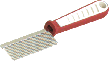 Comb Metal With Handle Fine