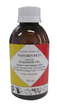 Natures Pet Flaxseed Oil 200ml